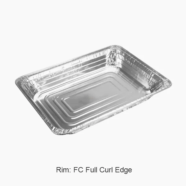 Великі одноразові лотки з алюмінієвої фольги