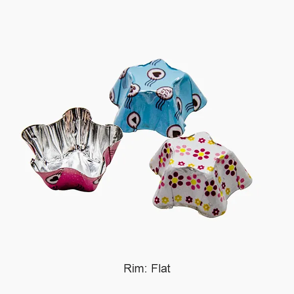 П'ятикутна чашка з шоколадної фольги